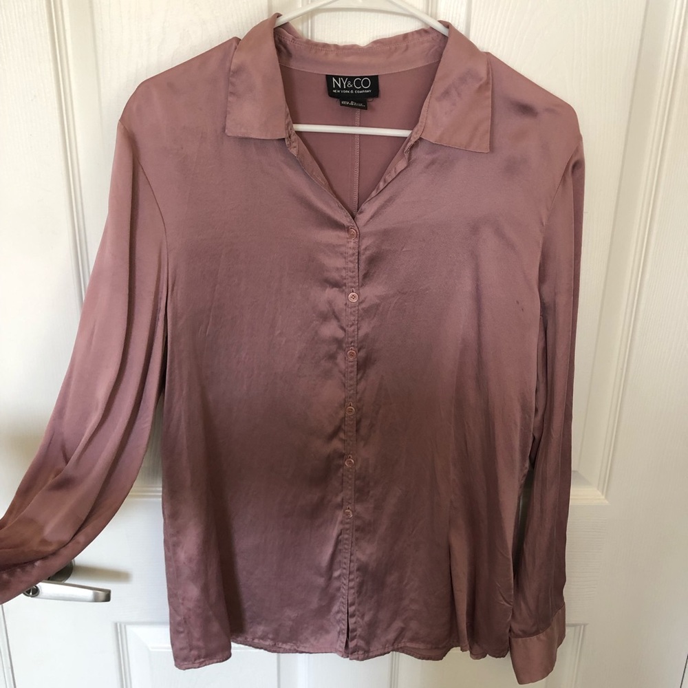 Silk Button Down Blouse